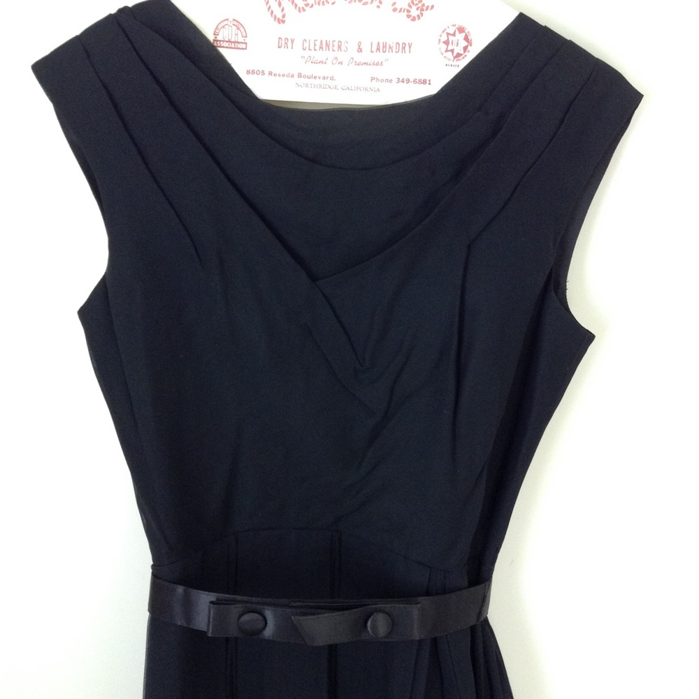 Vintage simple black dress